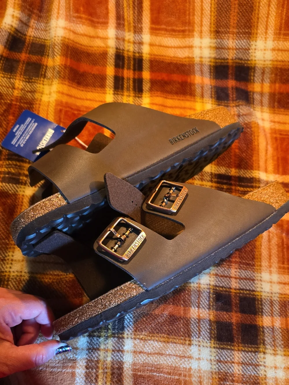 Birkenstock Men's Arizona BS Dark Brown Sandals - US 11, EU 44 - NWT